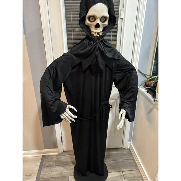 Gemmy 70" Tall Grim Reaper Eyes Light Up, Motion Activated - Picture 1 of 13